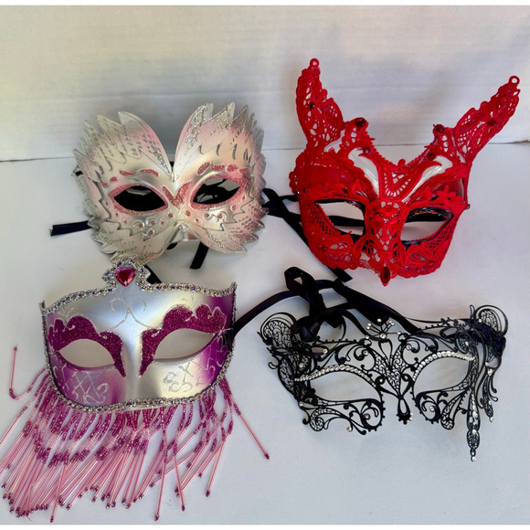 Costume, Masquerade, Steampunk Lace Corset, Sexy Halloween Wig, Women’s Bundle - Picture 8 of 13